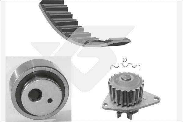 Hutchinson Distributieriem kit inclusief waterpomp KH 13WP05