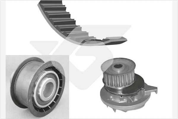 Hutchinson Distributieriem kit inclusief waterpomp KH 30WP07