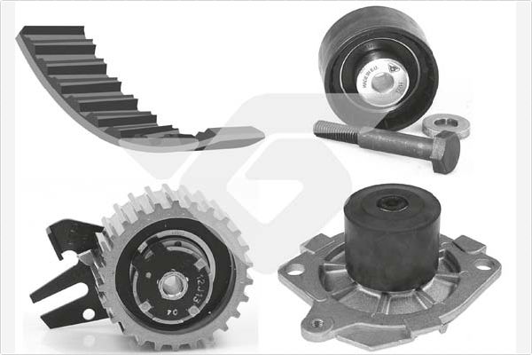 Hutchinson Distributieriem kit inclusief waterpomp KH 446WP54
