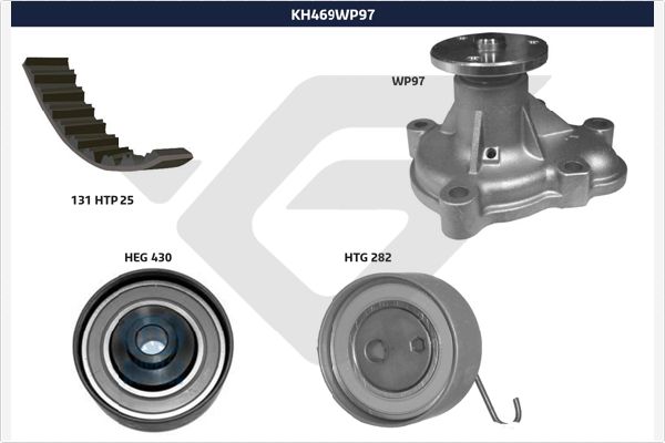 Hutchinson Distributieriem kit inclusief waterpomp KH 469WP97