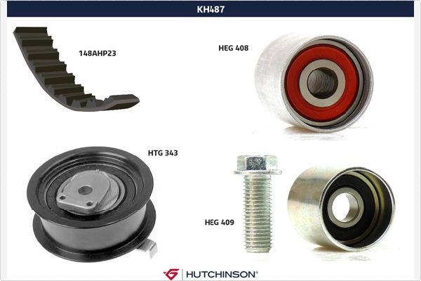 Hutchinson Distributieriem kit KH 487