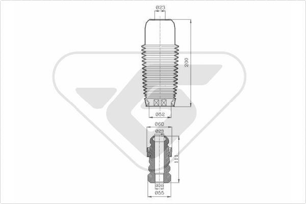 Hutchinson Stofkap schokdemper KP010