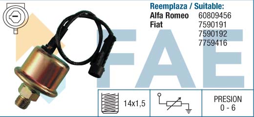 FAE Oliedruksensor 14020