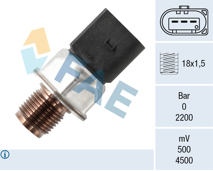 FAE Sensor, brandstofdruk 15622