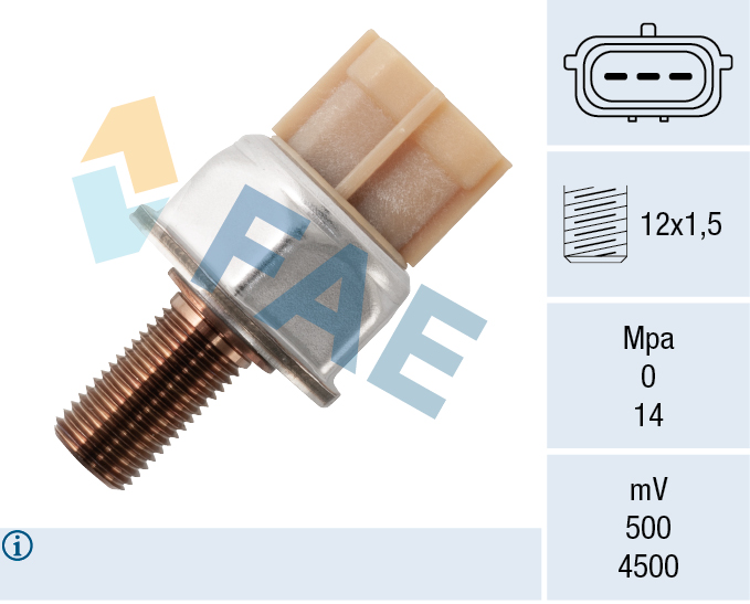 FAE Sensor, brandstofdruk 15632