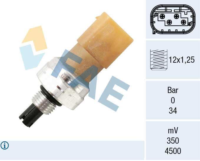 FAE Drukschakelaar, airconditioning 15823