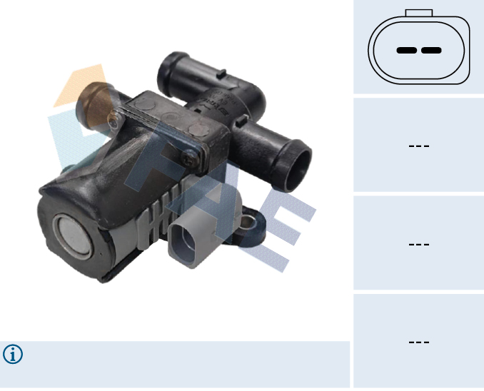 FAE Kachelkraan /Koelvloeistof regelklep 55014
