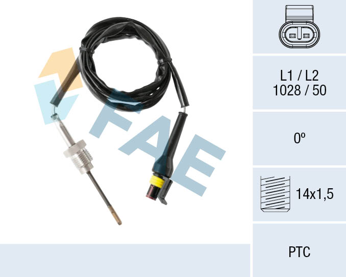 FAE Sensor uitlaatgastemperatuur 68009