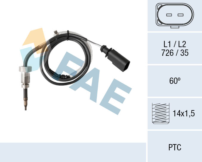 FAE Sensor uitlaatgastemperatuur 68063