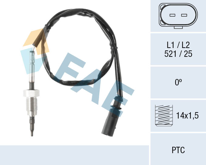 FAE Sensor, uitlaatgastemperatuur 68070