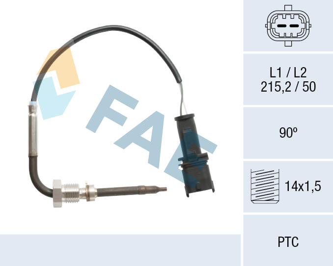 FAE Sensor, uitlaatgastemperatuur 68107