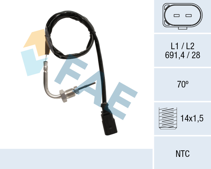 FAE Sensor, uitlaatgastemperatuur 68620