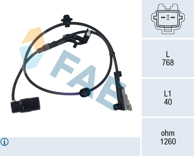 FAE Wielsnelheidssensor 78745