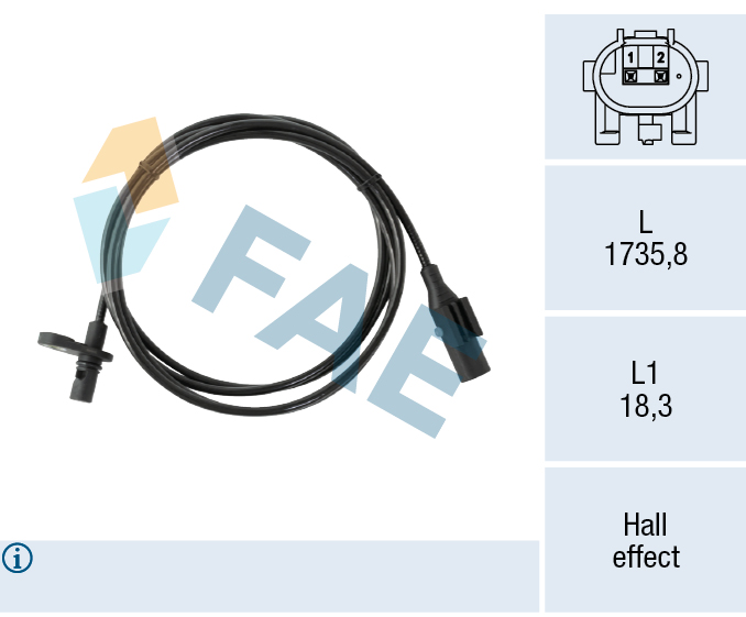 FAE Wielsnelheidssensor 78749