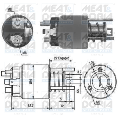 Meat Doria Starter magneetschakelaar 46111