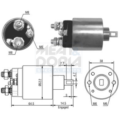 Meat Doria Starter magneetschakelaar 46166