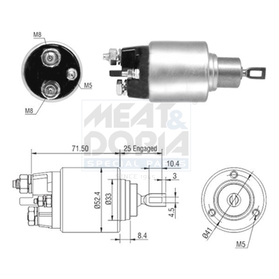 Meat Doria Starter magneetschakelaar 46308