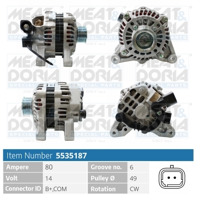 Meat Doria Alternator/Dynamo 5535187