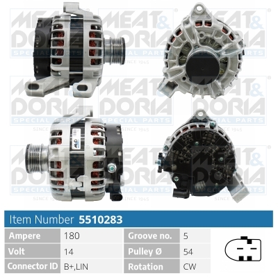 Meat Doria Alternator/Dynamo 5510283