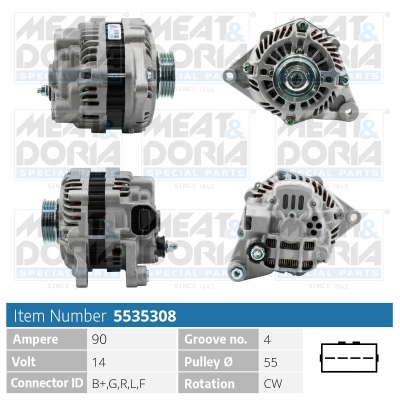 Meat Doria Alternator/Dynamo 5535308