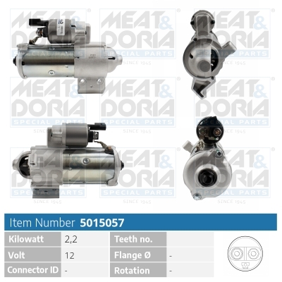 Meat Doria Startmotor / Starter 5015057