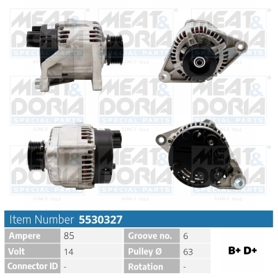 Meat Doria Dynamo / Alternator 5530327