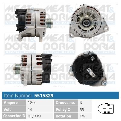 Meat Doria Dynamo / Alternator 5515329
