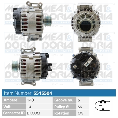 Meat Doria Alternator/Dynamo 5515504