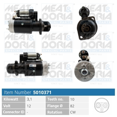 Meat Doria Startmotor / Starter 5010371
