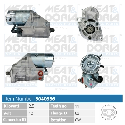Meat Doria Startmotor / Starter 5040556