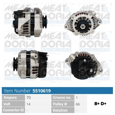 Meat Doria Dynamo / Alternator 5510619