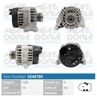 Meat Doria Dynamo / Alternator 5540789