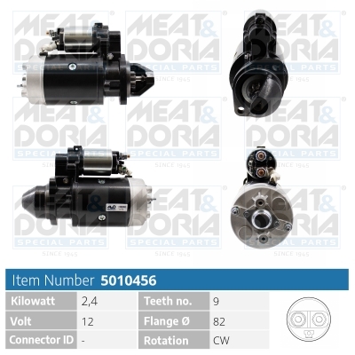 Meat Doria Startmotor / Starter 5010456