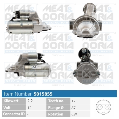 Meat Doria Startmotor / Starter 5015855
