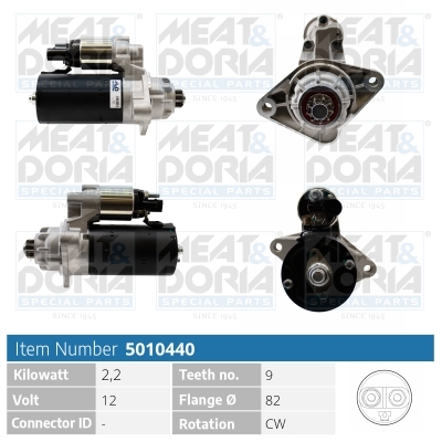 Meat Doria Startmotor / Starter 5010440