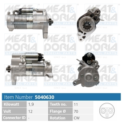 Meat Doria Startmotor / Starter 5040630