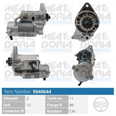 Meat Doria Startmotor / Starter 5040644