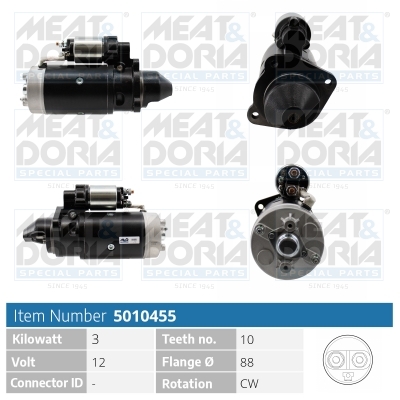 Meat Doria Startmotor / Starter 5010455