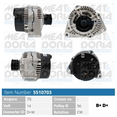 Meat Doria Dynamo / Alternator 5510703