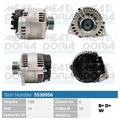 Meat Doria Dynamo / Alternator 5530956