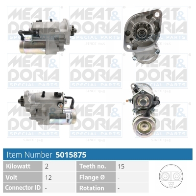 Meat Doria Startmotor / Starter 5015875