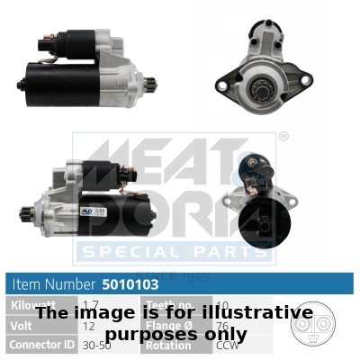 Meat Doria Startmotor / Starter 5010103G