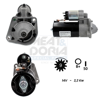 Meat Doria Startmotor / Starter 5010208G