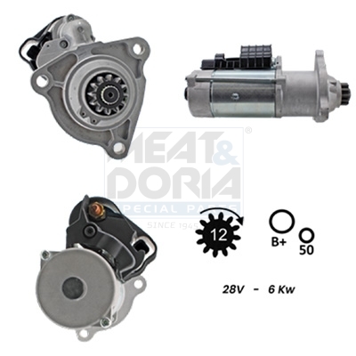 Meat Doria Startmotor / Starter 5110078G