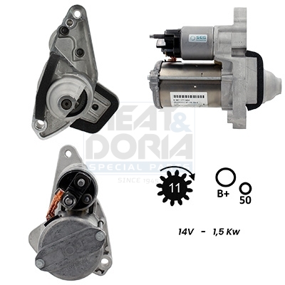 Meat Doria Startmotor / Starter 5010945G