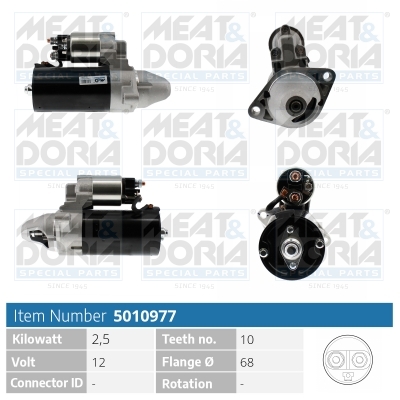 Meat Doria Startmotor / Starter 5010977