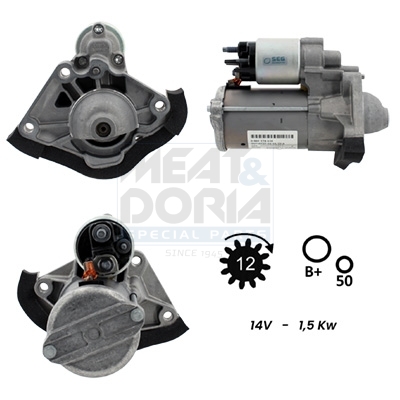 Meat Doria Startmotor / Starter 5010980G