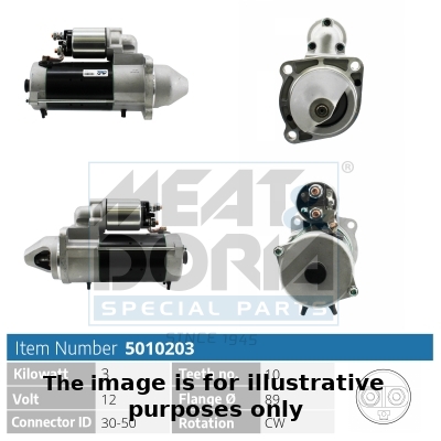 Meat Doria Startmotor / Starter 5010203G