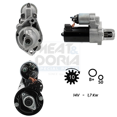 Meat Doria Startmotor / Starter 5010517G