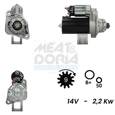 Meat Doria Startmotor / Starter 5010439G